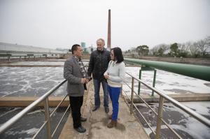 黃總帶德國(guó)外商參觀污水處理工藝 (3)